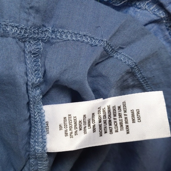 tucker + tate embroidered dot chambray mix dress 6 months baby girl - Picture 5 of 8